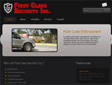 Tablet Screenshot of firstclasssecurity.org